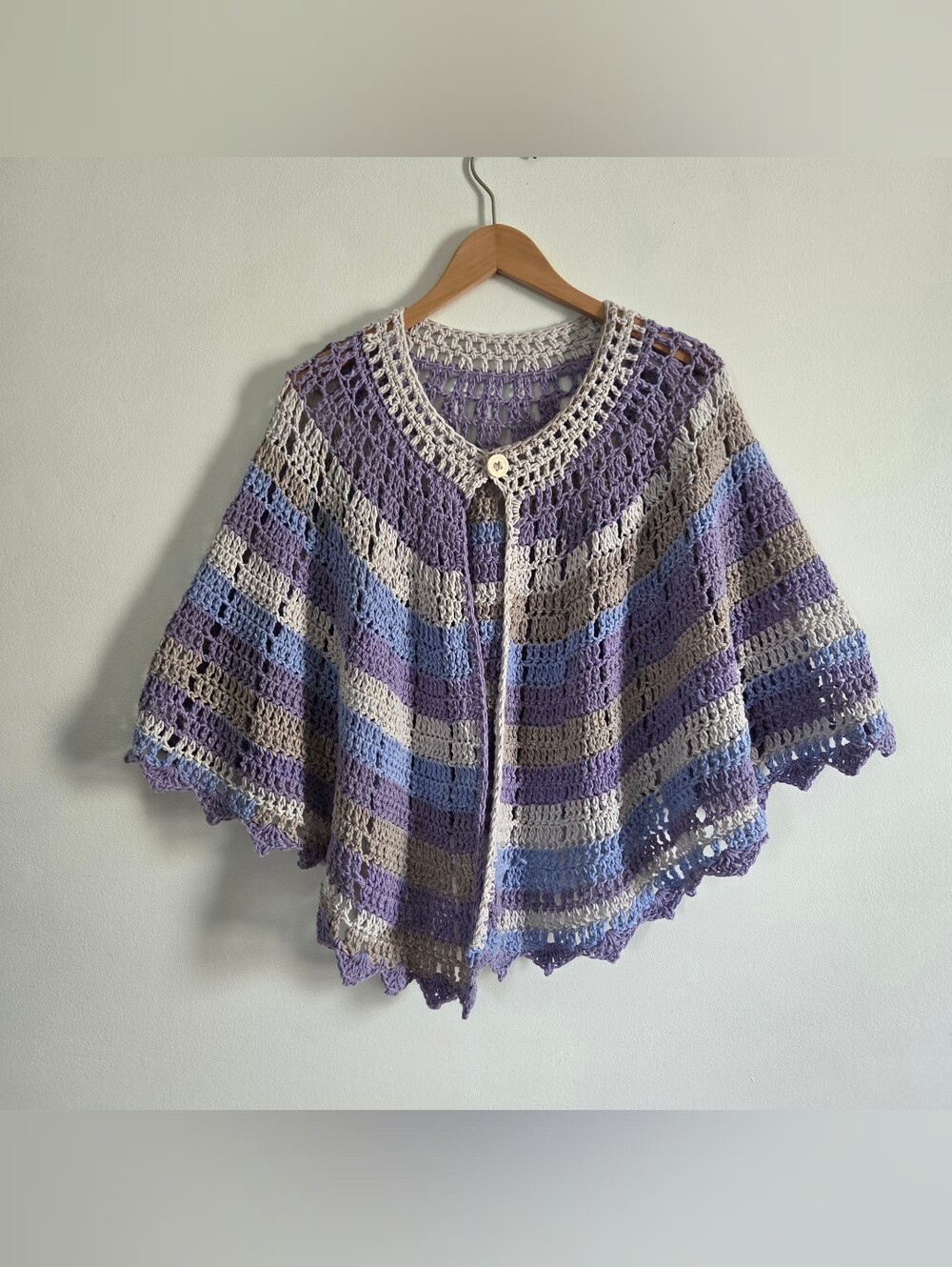 Vintage Handknit Shawl
